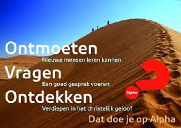 Alpha bijeenkomsten volwassenen van september-november 2025            