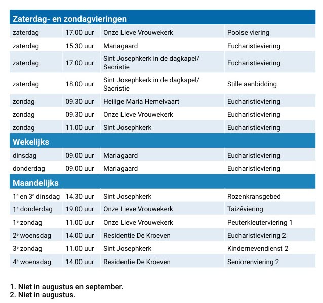 vieringenrooster