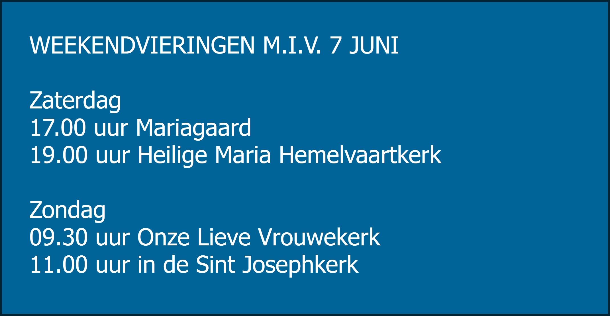 Nieuw dienstrooster weekendvieringen in onze parochie